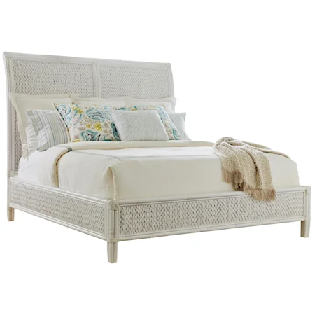 Queen Siesta Key Woven Bed with Rattan & Banana Leaf